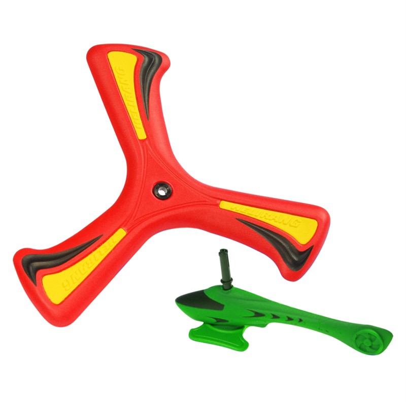 softoys 儿童三叶回旋镖软体回力标飞去来器儿童专业户外运动玩具